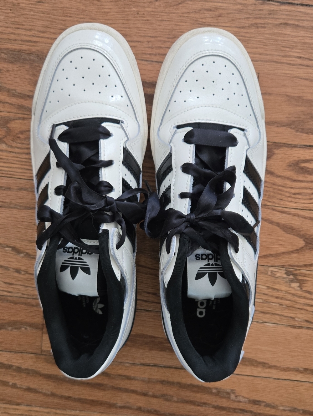 adidas White and Black Low-Top Sneakers